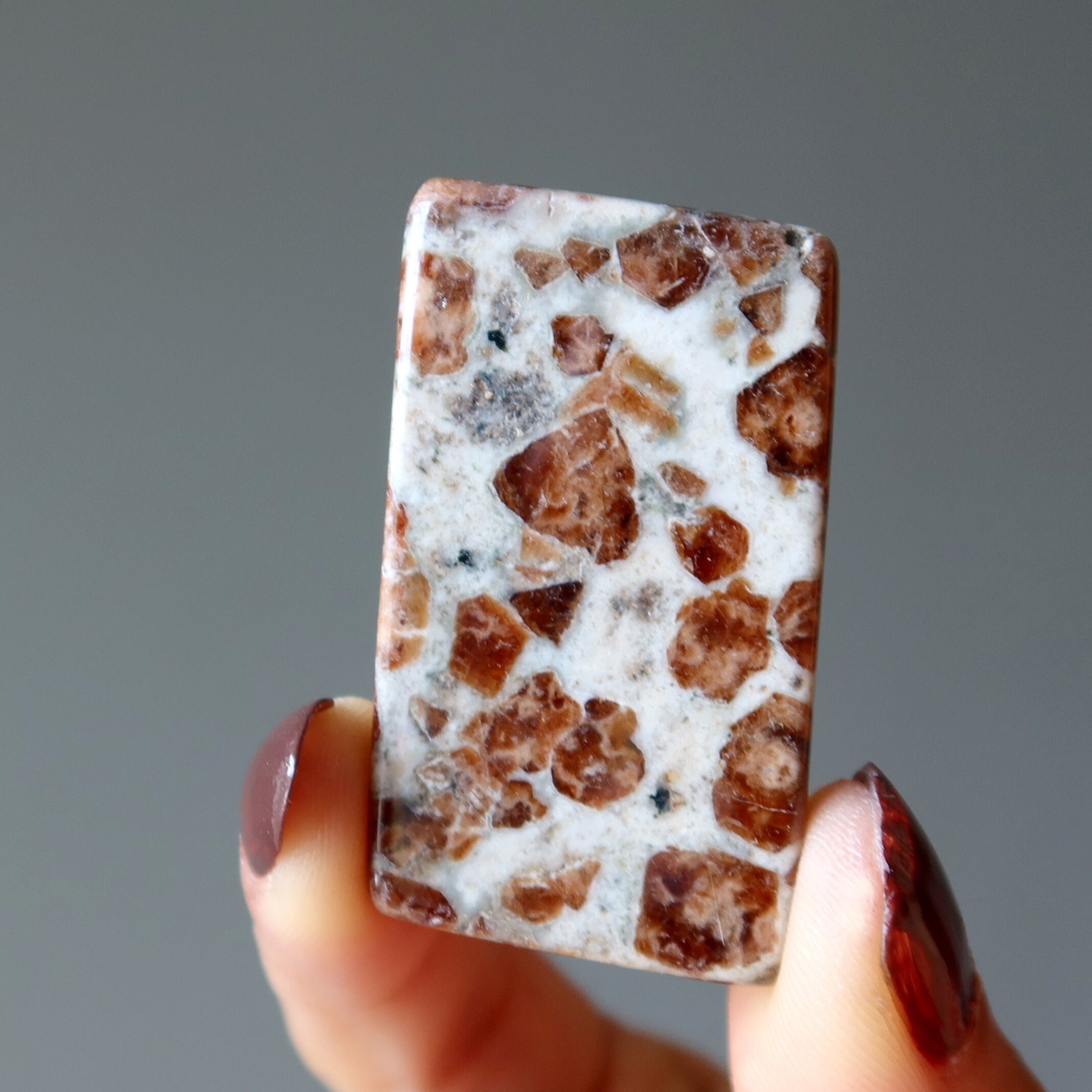Garnet Cabochon Crystal Orange Gemstone Cabochon