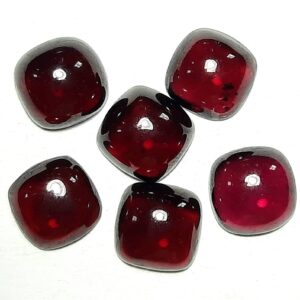 Natural Garnet Cushion Cabochon Gemstone,sizes 4x4 To 20x20 Mm For Jewelry,ring,earing,bracelets,pendent,cabochon,meditation,chakra Healing.