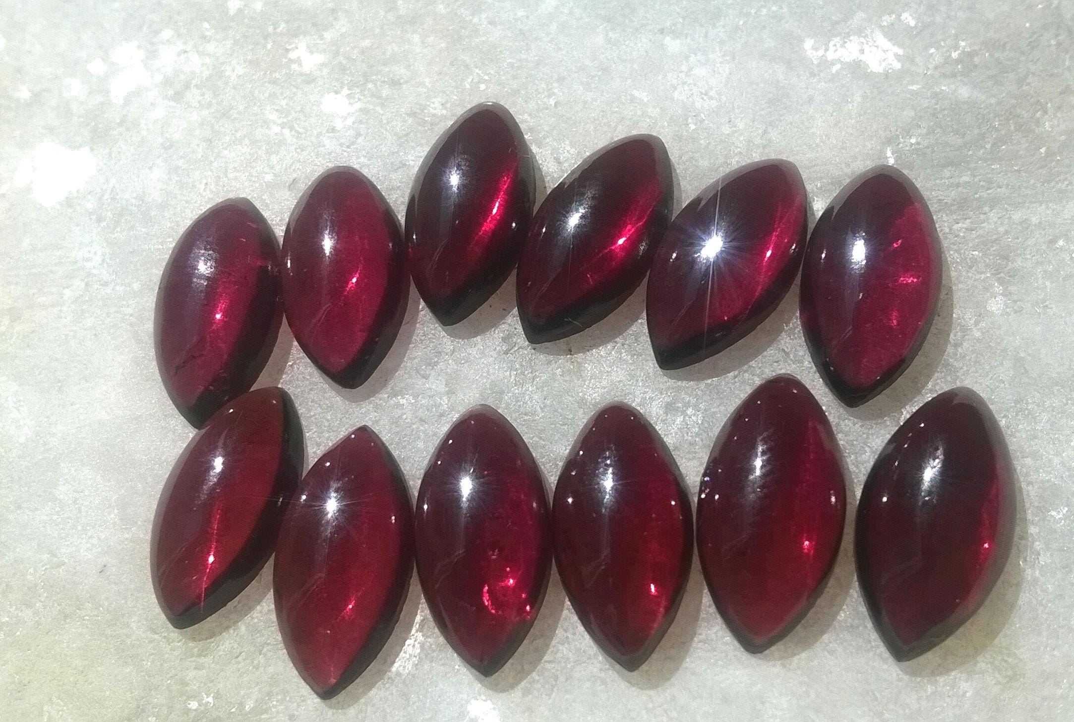 Natural Garnet Marquise Cabochon Gemstone,sizes 3x6 To 10x20 Mm For Jewelry,ring,earing,bracelets,pendent,cabochon,meditation,chakra Healing