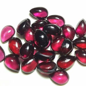 Natural Garnet Pear Cabochon Gemstone,sizes 3x5 To 15x20 Mm For Jewelry,ring,earing,bracelets,pendent,cabochon,meditation,chakra Healing.