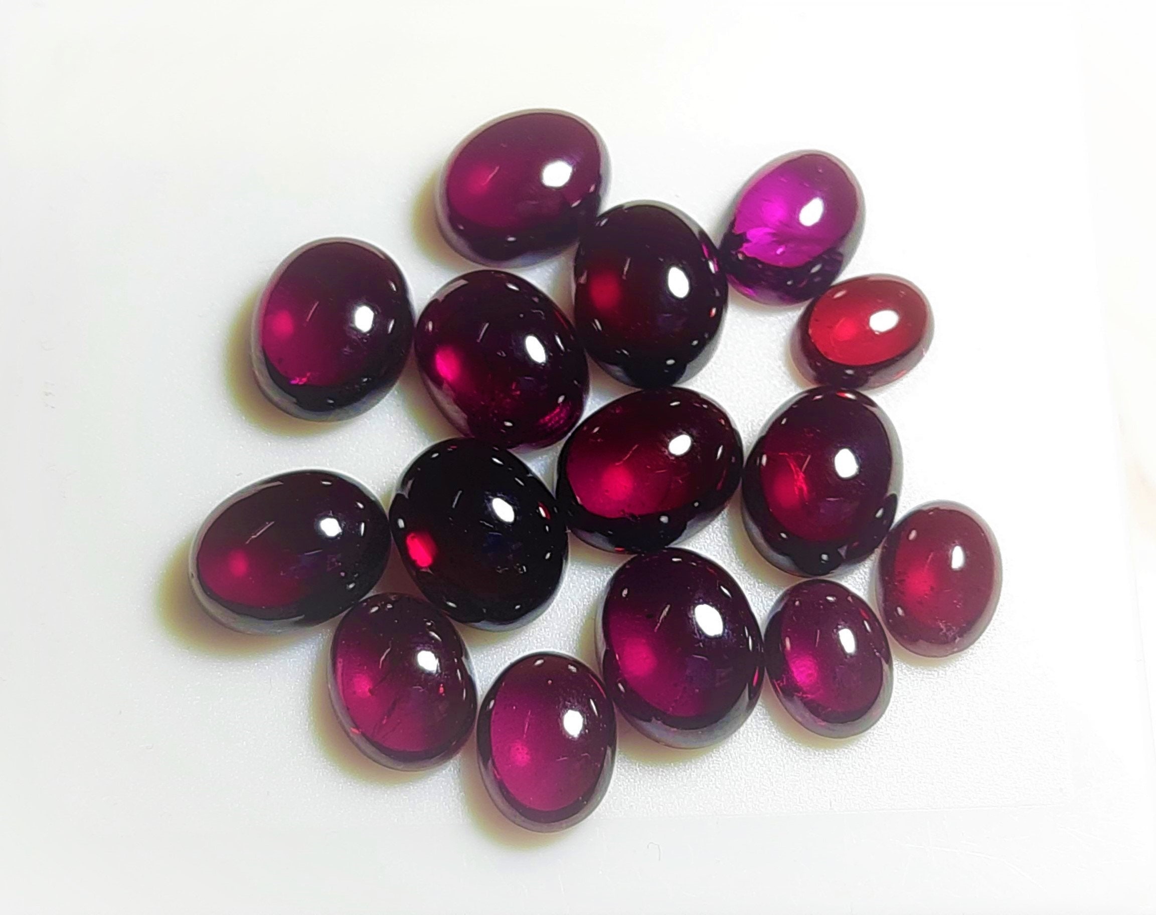 Natural Rhodolite Garnet Oval Cabochon Gemstone: Ring,earing,pendent,bracelets Jewelry,necklace,craft,healing,birthstone,gift,love,purity