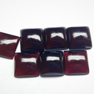Natural Garnet Square Cabochon: Aaa Quality Jewelry Stone (3x3 To 15x15 Mm)