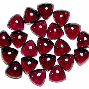 Natural Garnet Trillion Cabochon Gemstone,sizes 5x5 To 15x15 Mm For Jewelry,ring,earing,bracelets,pendent,cabochon,meditation,chakra Healing