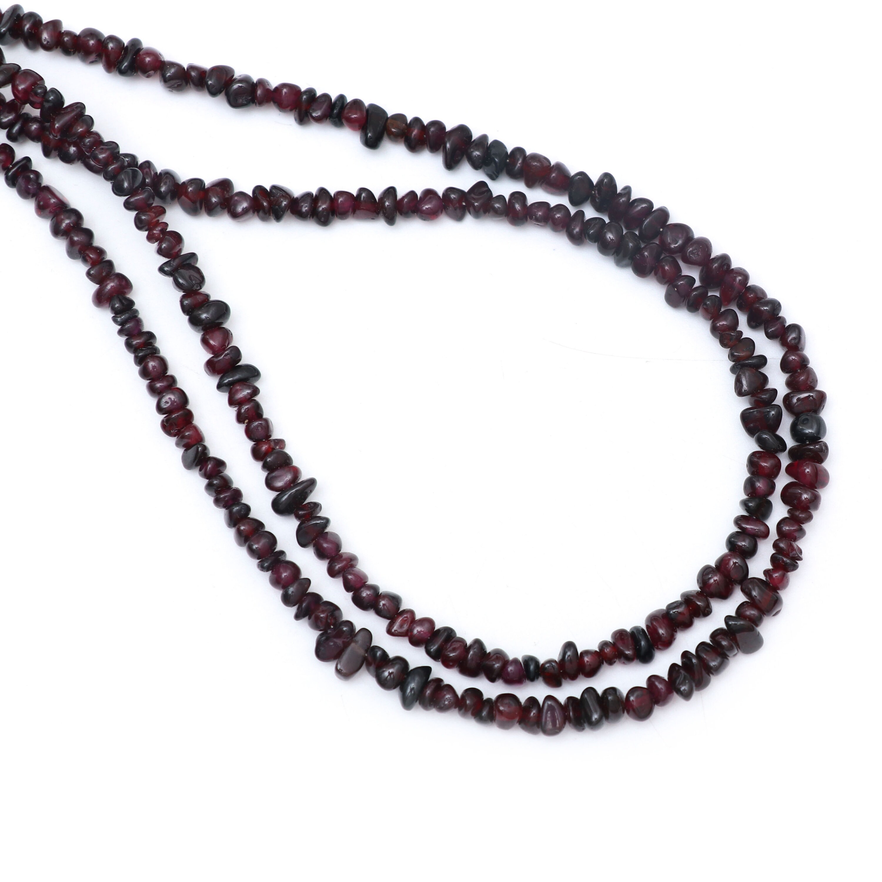 Natural Anthill Garnet Smooth Nuggets Beads, 3mm To 4mm, 8 Inches / 18 Inches Full Strands, Garnet Smooth Beads, Price Per Strand