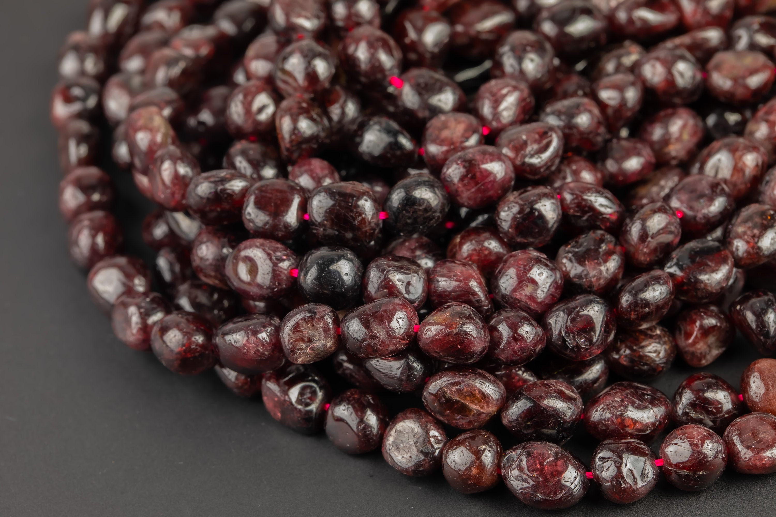 Natural Garnet Nuggets Beads -16 Inch Strand - Wholesale Pricing - Full 16 Inch Strand Gemstone Beads Natural Garnet Nuggets Beads -16 Inch Strand - Wholesale Pricing - Full 16 Inch Strand Gemstone Beads