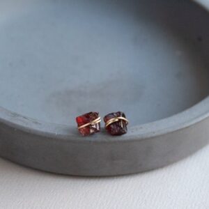 Raw Garnet Earrings Studs, Raw Garnet Stud Earrings, Natural Garnet Post Earrings, Raw Gemstone Stud Earrings, January Birthstone Earrings Raw Garnet Earrings Studs, Raw Garnet Stud Earrings, Natural Garnet Post Earrings, Raw Gemstone Stud Earrings, January Birthstone Earrings