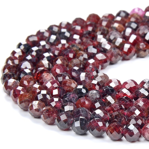4mm Natural Red Garnet Gemstone Micro Faceted Round Loose Beads 15.5 Inch Full Strand (80017909-p83) 4mm Natural Red Garnet Gemstone Micro Faceted Round Loose Beads 15.5 Inch Full Strand (80017909-p83)