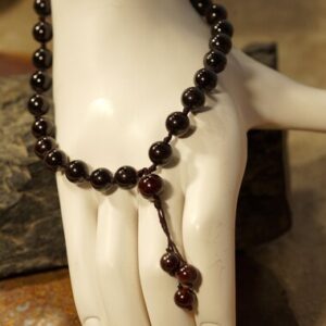 Garnet Pocket Mala • Garnet Hand Mala • 27+1 Bead Mala • 9-10mm • Garnet Worry Beads • Mini Mala • Garnet Quarter Mala • 4375