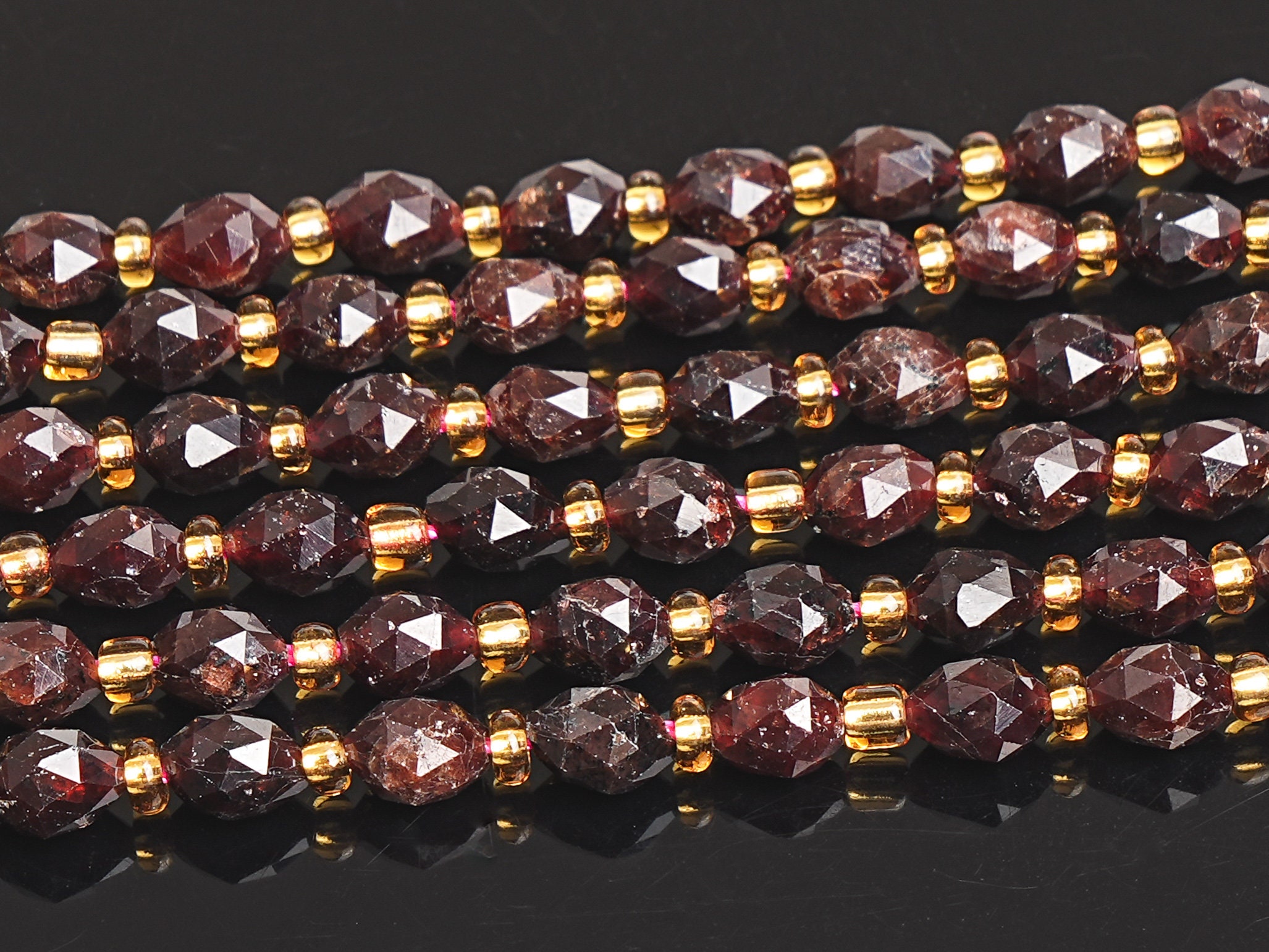 6mm Red Black Garnet Beads Grade Aa Gemstone Drum Barrel Rice Bead Loose Beads 15"/7.5" Bulk Lot Options 6mm Red Black Garnet Beads Grade Aa Gemstone Drum Barrel Rice Bead Loose Beads 15"/7.5" Bulk Lot Options