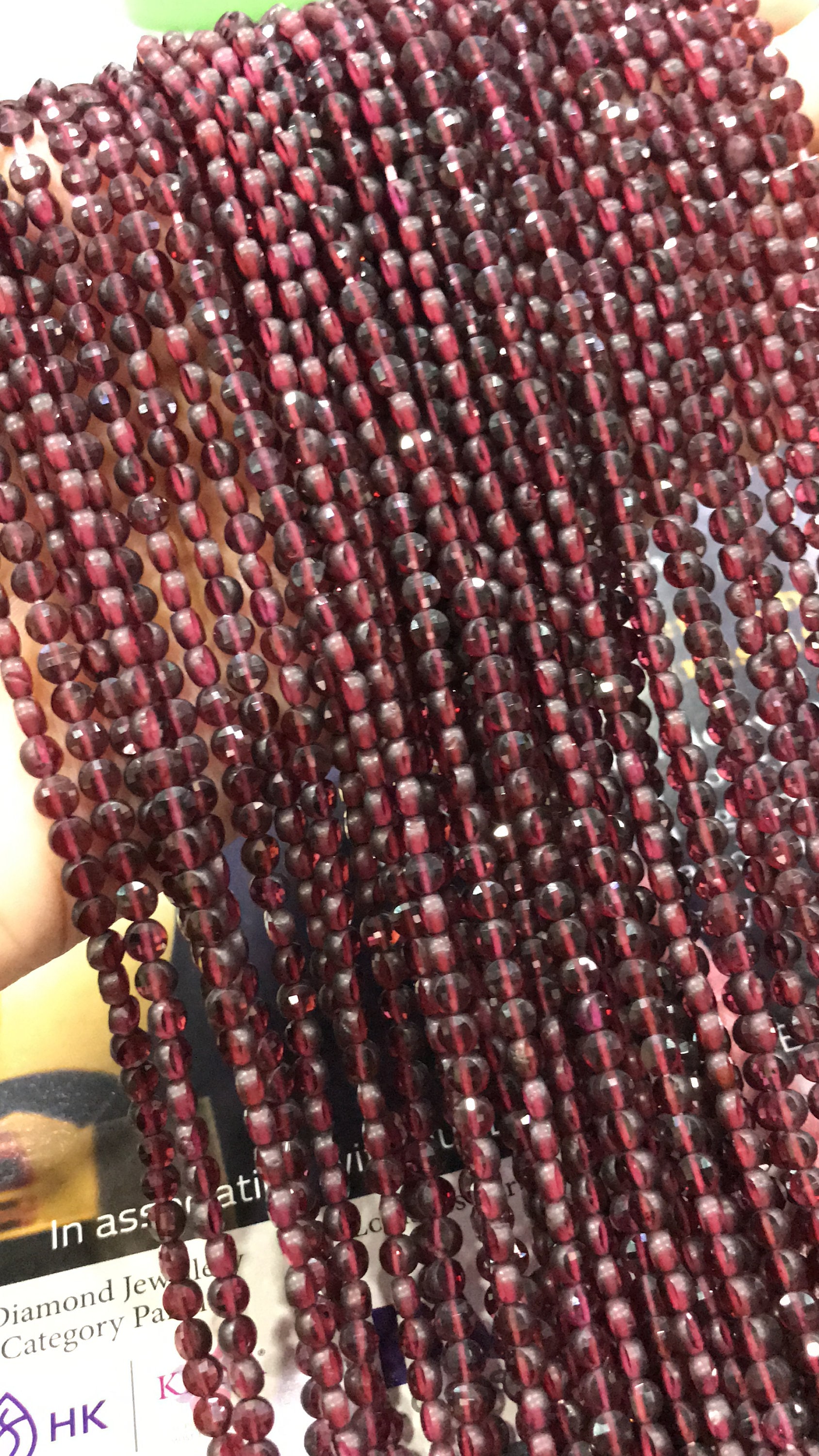Aaa Natural Garnet | 4mm Faceted Coin Shape | Wholesale Gemstone Beads | 13 Inches Strand | For Making Jewelry | Loose Birthstone Beads Aaa Natural Garnet | 4mm Faceted Coin Shape | Wholesale Gemstone Beads | 13 Inches Strand | For Making Jewelry | Loose Birthstone Beads