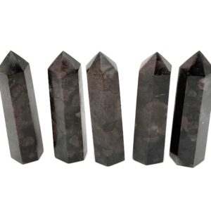 Garnet Obelisk Tower Stone - Gemstone Tower - Meditation Gemstone - Crystal Gifts - Home Crystal Decor - TW1153