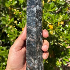 Garnet on Arfvedsonite Tower | 8 1/2 inches tall Tower | Garnet Tower | Arfvedsonite Tower | No. 3