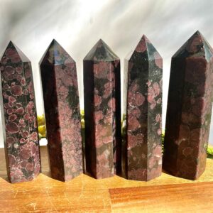 Premium! 1 pc 5.2” Astrophyllite Garnet Tower/price for one (1) tower/limited quantity