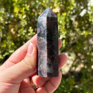 Garnet Tower Crystal Point Polished Red Garnet Decor