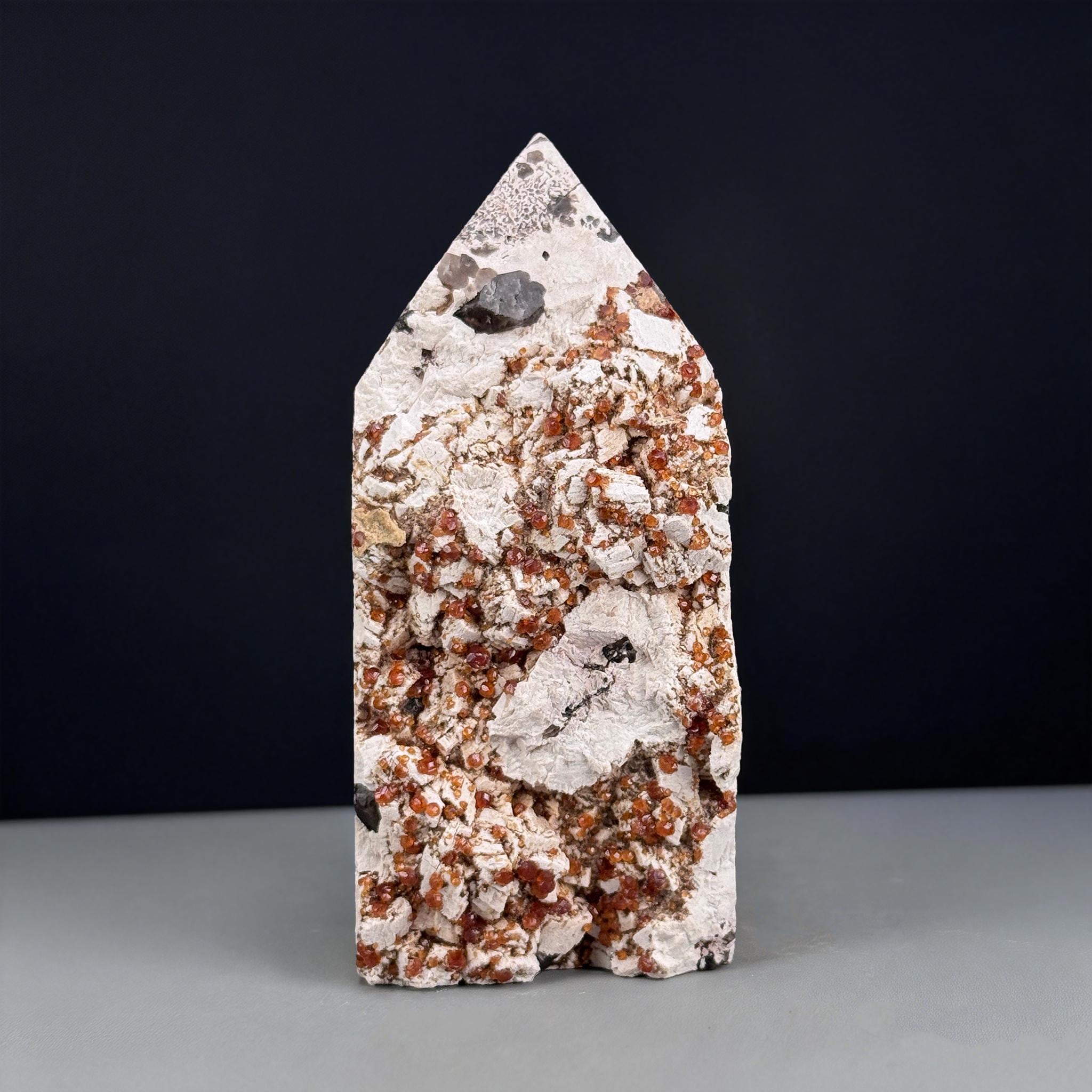 Garnet Tower /point / Obelisk / Natural Crystal Home Decor Display / Crystal Gift
