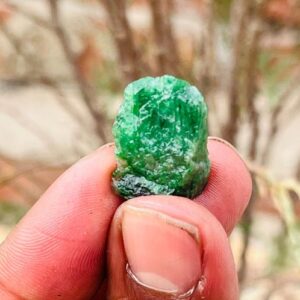 AAA+ Raw TSAVORITE GARNET Crystal _ Natural Tsavorite Grenet Roghf Gemstone Natural Raw Tsavorite Garnet Crystal For Healing 25crt