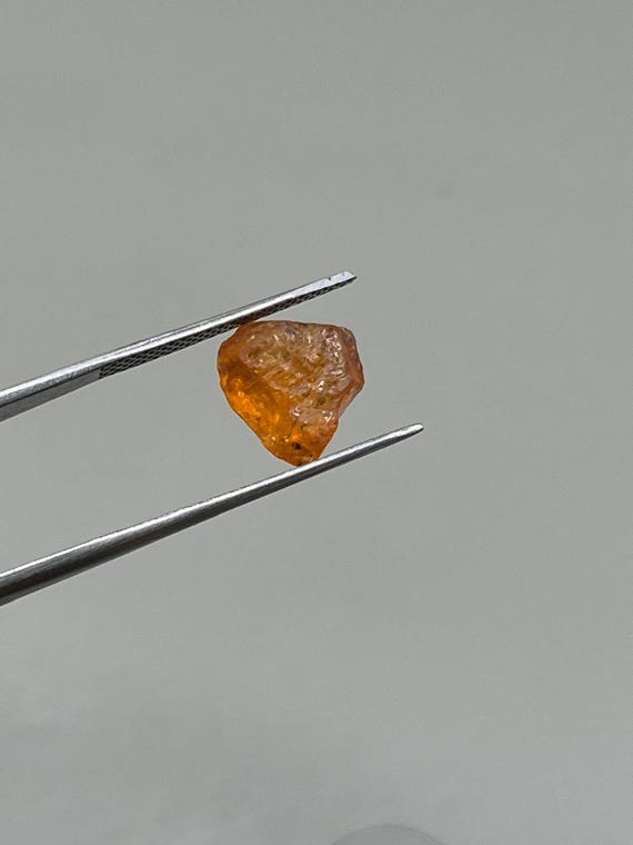 High _ Quality Fanta Garnet Raw Stones Tanzania Garnet _ Perfect For Jewelry Making & Diy Collection 10 Pcs