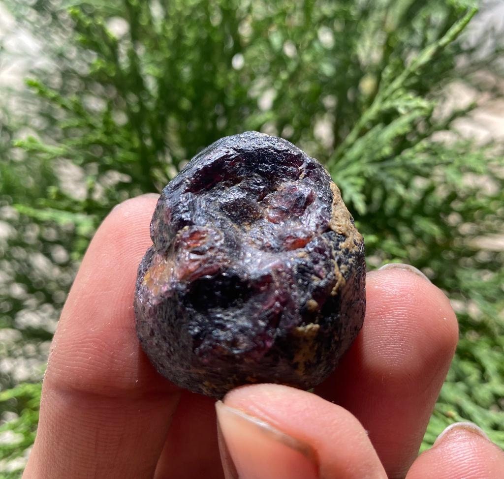 Raw Garnet Rare Dark Red Rough Genuine Garnet Raw Chunks Beautiful Garnet Specimen