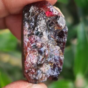 Rare Madagascar Garnet Rough: Red Gemstone Chunk (19X12MM)