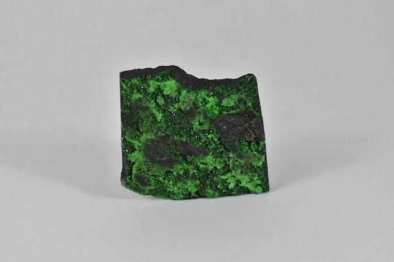 Raw Uvarovite Garnet Specimen, Crystals On Matrix, January Birthstone