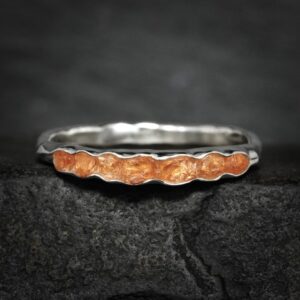 Raw Spessartite Garnet Band. Rustic Solid Gold Or Silver Bezel Tension Set Uncut Natural Orange Garnet Alternative Wedding Stacking Ring Raw Spessartite Garnet Band. Rustic Solid Gold Or Silver Bezel Tension Set Uncut Natural Orange Garnet Alternative Wedding Stacking Ring