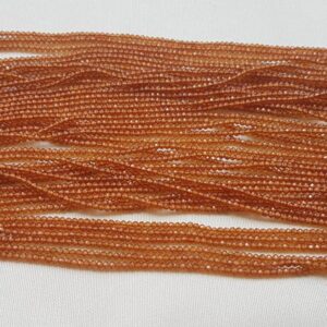 2 Strands Of Specessorite Garnet Rondelle Fact 2mm 13" Each