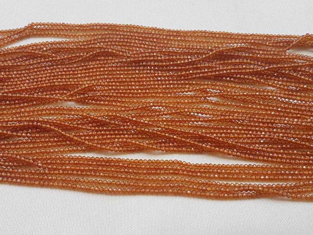 2 Strands Of Specessorite Garnet Rondelle Fact 2mm 13" Each