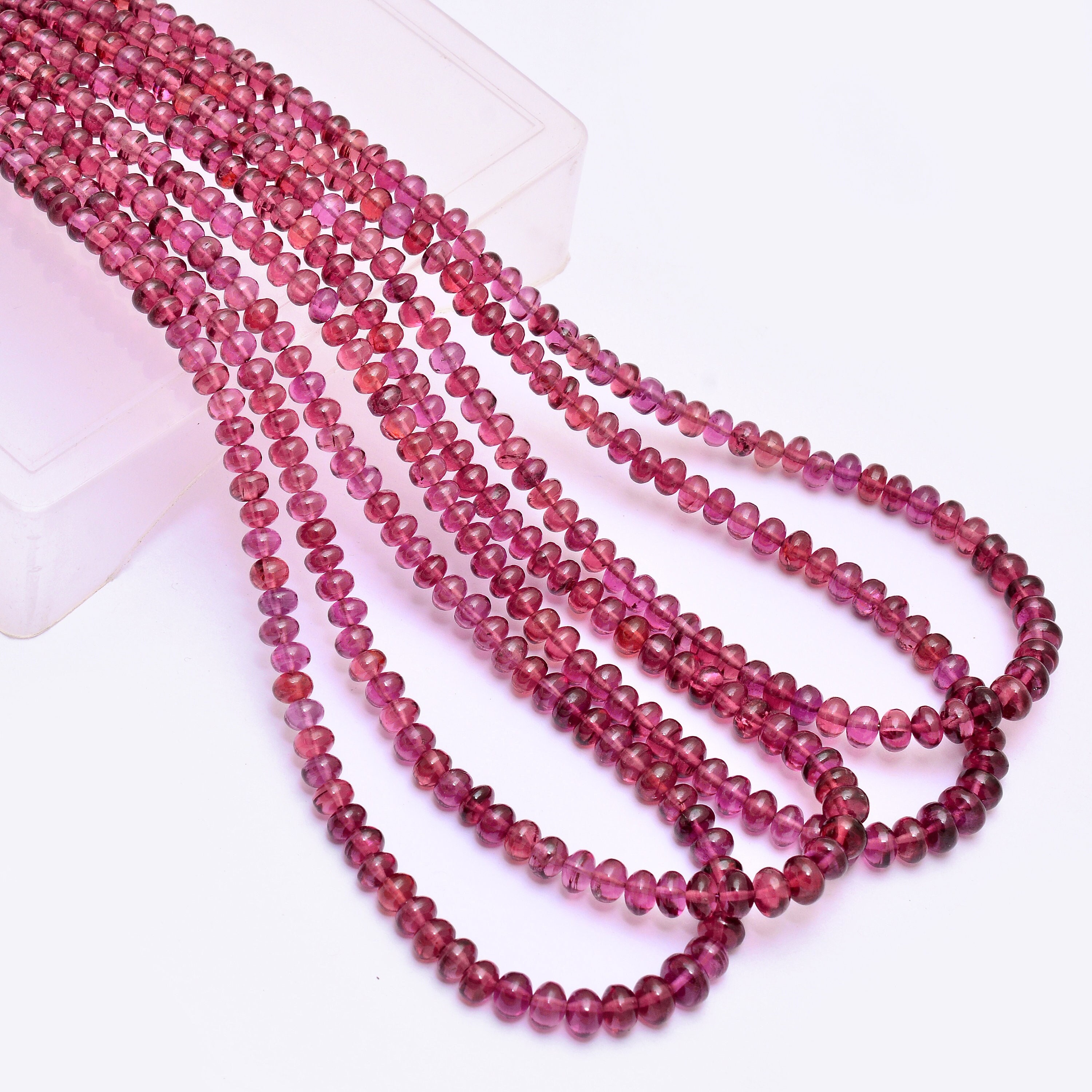 4mm-6mm Aaa+ Rhodolite Garnet Smooth Rondelle Graduating Beads, 18inch Strand, Natural Purple Garnet Semi Precious Gemstone Loose Beads 4mm-6mm Aaa+ Rhodolite Garnet Smooth Rondelle Graduating Beads, 18inch Strand, Natural Purple Garnet Semi Precious Gemstone Loose Beads