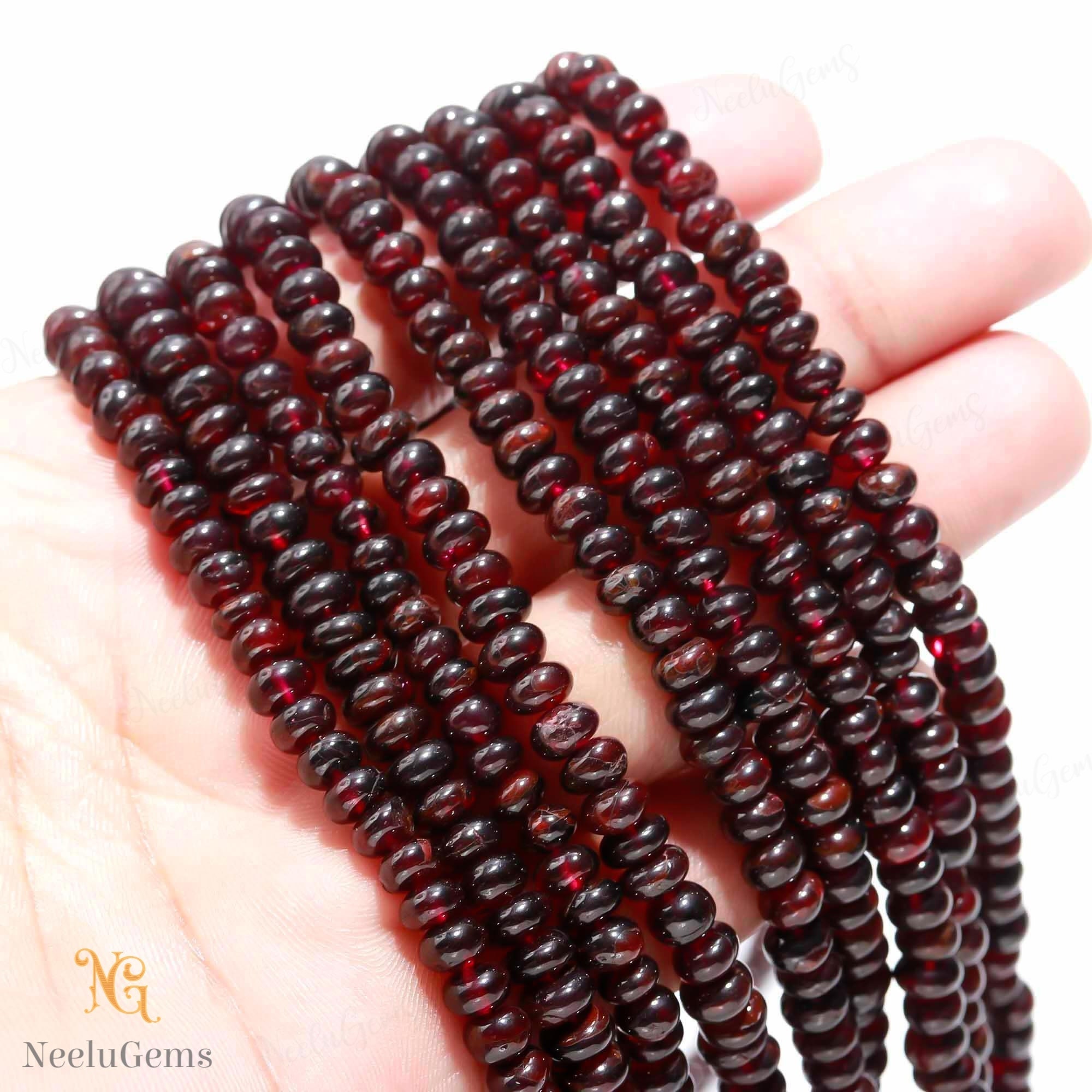 Aaa+ Mozambique Garnet Smooth Rondelle Beads,4-6 Mm Natural Red Garnet Indian Cut Beads,16" Loose Gemstone Beads For Handmade Jewelry Aaa+ Mozambique Garnet Smooth Rondelle Beads,4-6 Mm Natural Red Garnet Indian Cut Beads,16" Loose Gemstone Beads For Handmade Jewelry