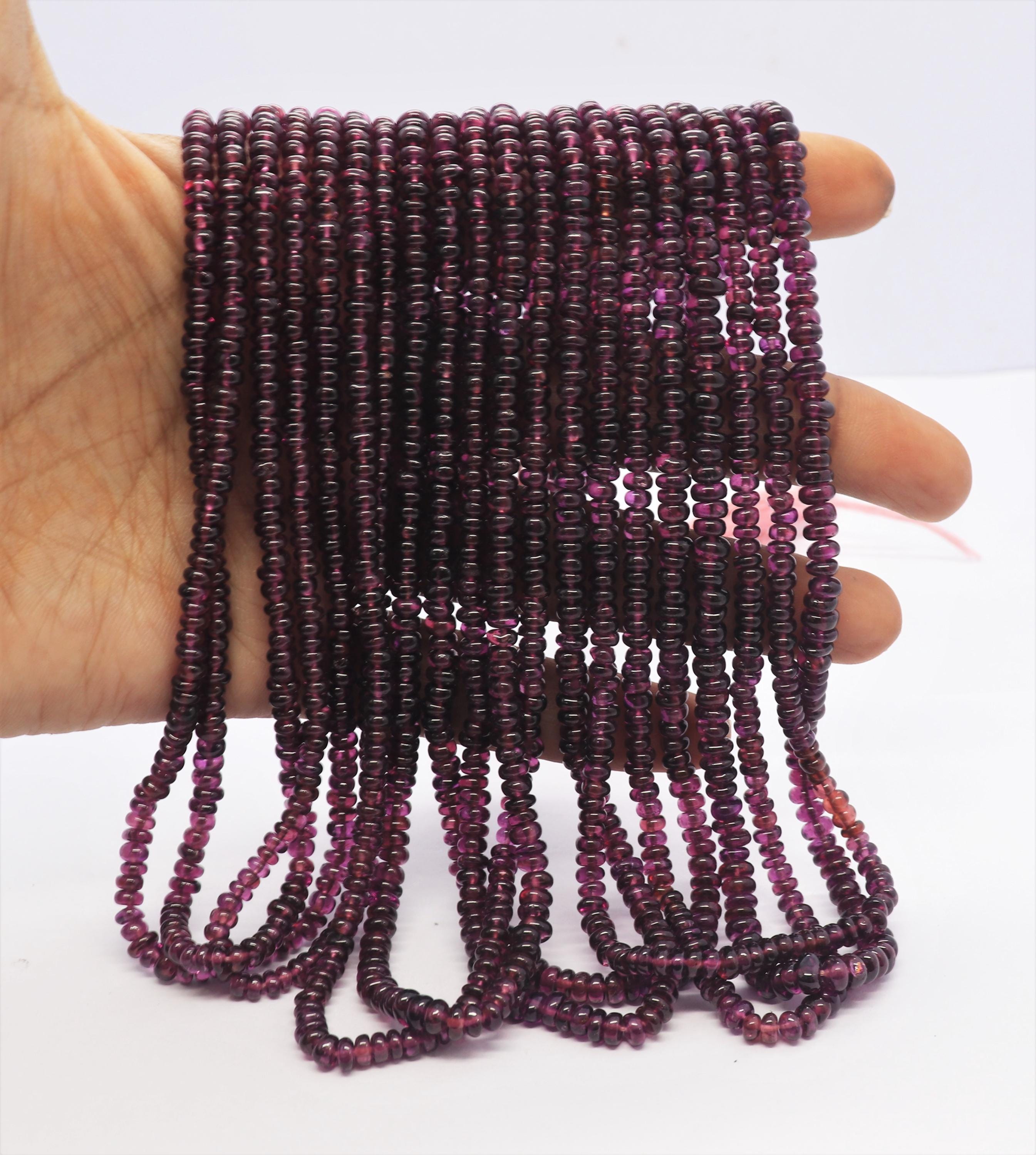 Aaa Rhodolite Smooth Rondelle Beads 4-4.5 Mm Purple Garnet Plain Rondelle 16" Natural Rhodolite Garnet Gemstone Beads Aaa Rhodolite Smooth Rondelle Beads 4-4.5 Mm Purple Garnet Plain Rondelle 16" Natural Rhodolite Garnet Gemstone Beads