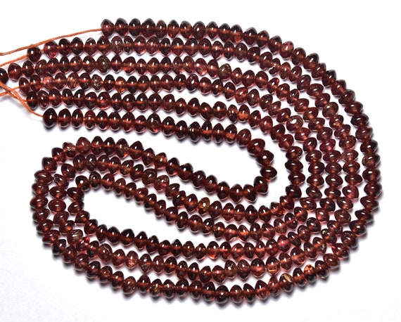 Hessonite Garnet Rondelle Beads - 16 Inches,super Quality Natural Hessonite Smooth Rondelles,wholesale Price,size Is 5mm #53 Hessonite Garnet Rondelle Beads - 16 Inches,super Quality Natural Hessonite Smooth Rondelles,wholesale Price,size Is 5mm #53