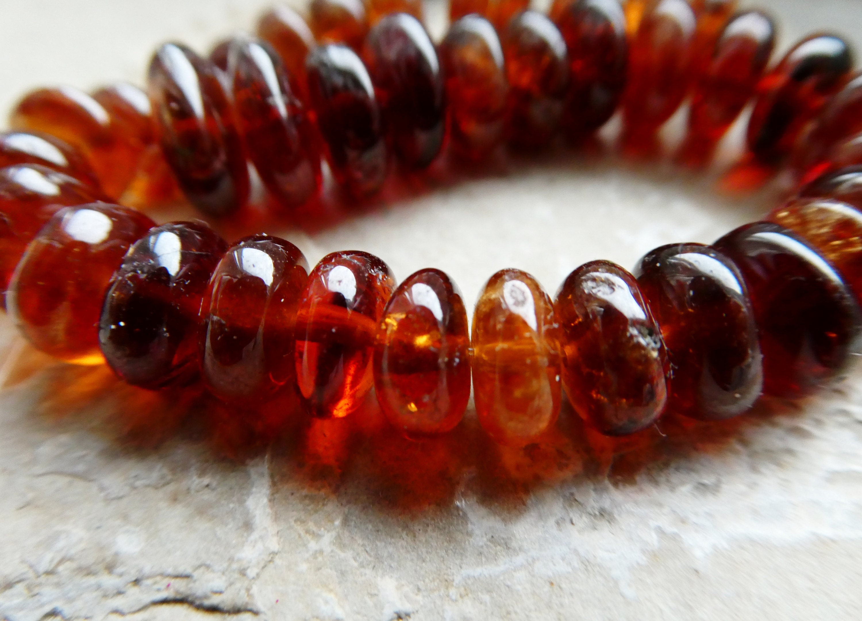 Hessonite Smooth Rondelle 8-10mm Beads- 6in Strand Garnet Gemstone-jewelry Making-craft Natural Beads Hessonite Smooth Rondelle 8-10mm Beads- 6in Strand Garnet Gemstone-jewelry Making-craft Natural Beads