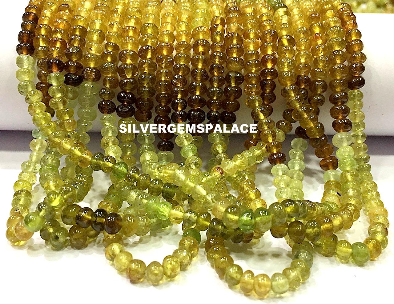 Natural Grossular Garnet Rondelle Beads 5.mm Garnet Rondelle Beads Smooth Garnet Gemstone Beads Garnet Beads Strand Polished Garnet Beads.