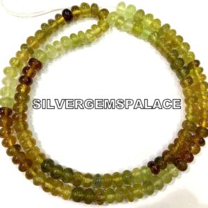 Natural Grossular Garnet Rondelle Beads 6.MM Garnet Rondelle Beads Garnet Smooth Gemstone Beads Garnet Strand Polished Garnet Beads String.