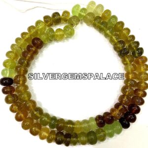 Natural Grossular Garnet Rondelle Beads 8.MM Garnet Rondelle Beads Smooth Garnet Gemstone Beads Garnet Strand Polished Rondelle Beads String