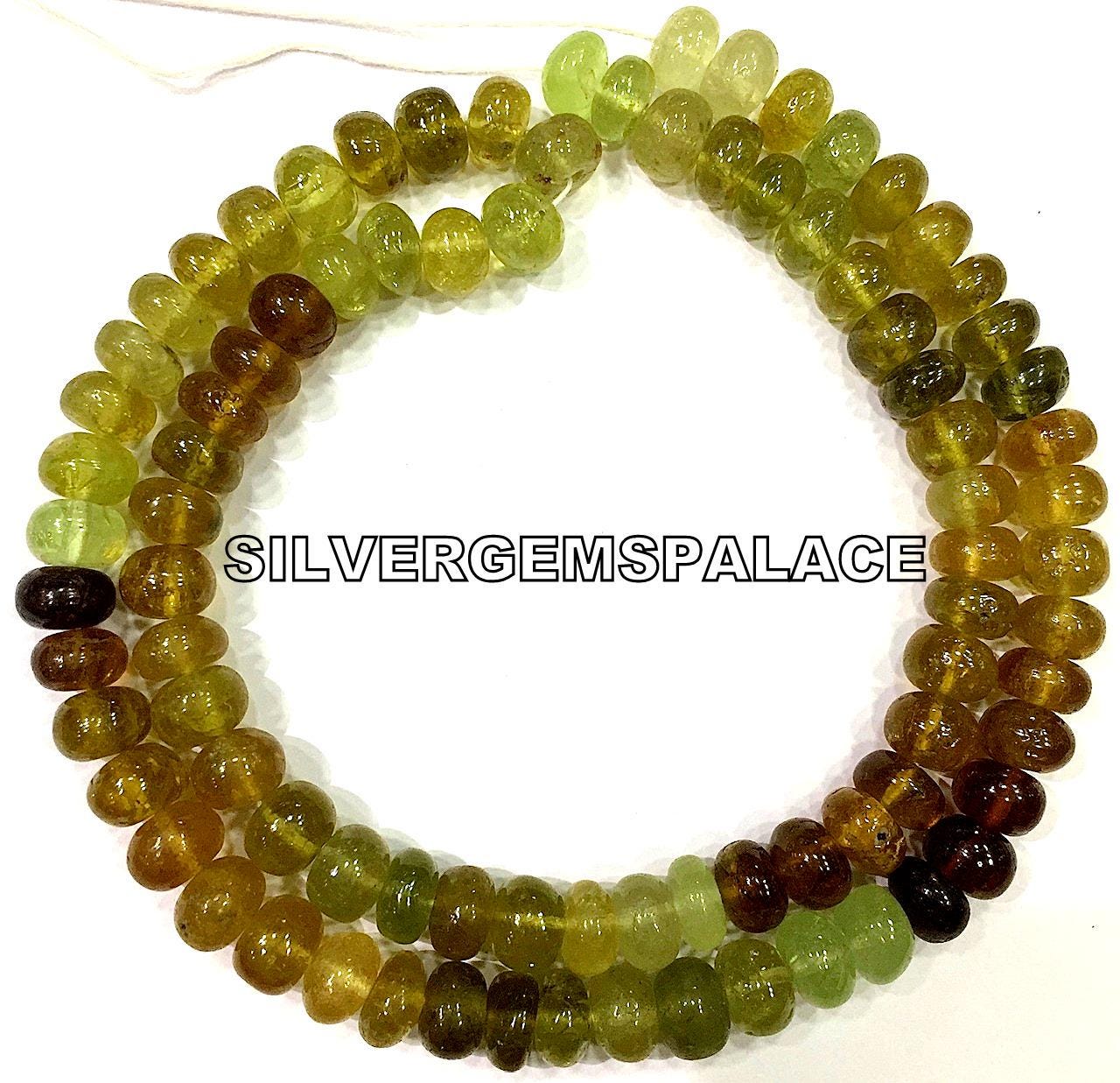 Natural Grossular Garnet Rondelle Beads 8.mm Garnet Rondelle Beads Smooth Garnet Gemstone Beads Garnet Strand Polished Rondelle Beads String