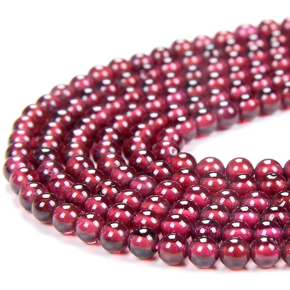 2mm Natural Red Garnet Gemstone Grade Aaa Round Beads 15 Inch Full Strand Bulk Lot 1,2,6,12 And 50 (80016579-p63)