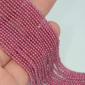2mm Sangria Red Garnet Gemstone Grade Aaa Red Round 2mm Loose Beads 16 Inch Full Strand Lot 1,2,6,12 And 50 (90147960-107-2mm F)