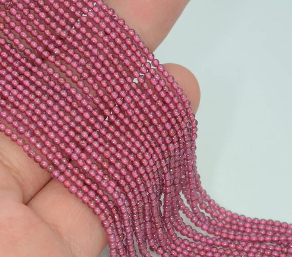 2mm Sangria Red Garnet Gemstone Grade Aaa Red Round 2mm Loose Beads 16 Inch Full Strand Lot 1,2,6,12 And 50 (90147960-107-2mm F)