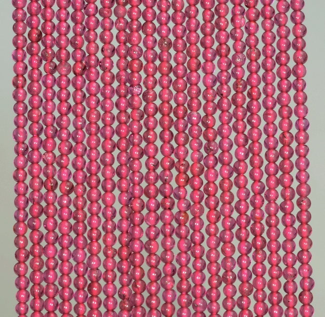 2mm Sangria Red Garnet Gemstone Grade Aaa Red Round 2mm Loose Beads 16 Inch Full Strand (90147960-107-2mm F)
