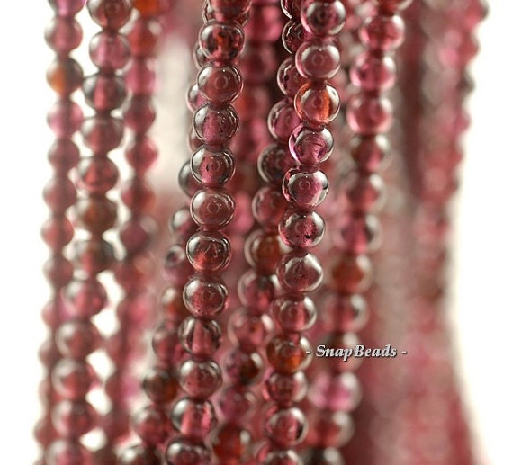 3mm Red Garnet Gemstone Grade B Round 3mm Loose Beads 14 Inch Full Strand Lot 1,2,6,12 And 50 (90187188-95)