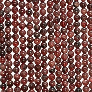 4mm Red Garnet Gemstone Red Round 4mm Loose Beads 15 Inch Full Strand (90163987-149)