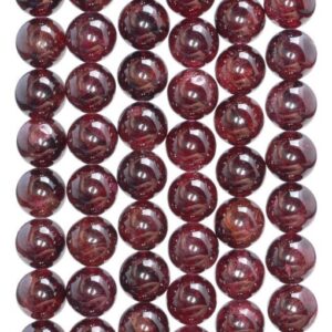 6mm Sangria Red Garnet Gemstone Red Round Loose Beads 15 Inch Full Strand (90164151-149)