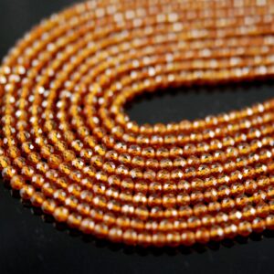 Hessonite Garnet Round Beads