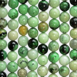 Natural Green Grossular Garnet Gemstone Grade Aaa 6mm 8mm 10mm Round Beads 15.5 Inch Full Strand Bulk Lot 1,2,6,12 And 50 (a272)