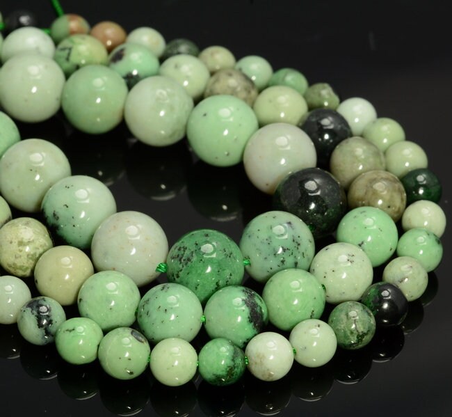 Natural Green Grossular Garnet Gemstone Grade Aaa 6mm 8mm 10mm Round Loose Beads (a272)