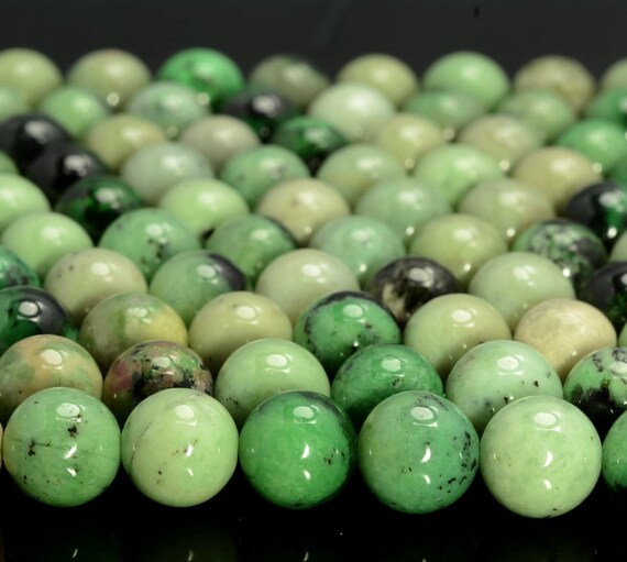 Natural Green Grossular Garnet Gemstone Grade Aaa 6mm 8mm 10mm Round Loose Beads Bulk Lot 1,2,6,12 And 50 (a272)