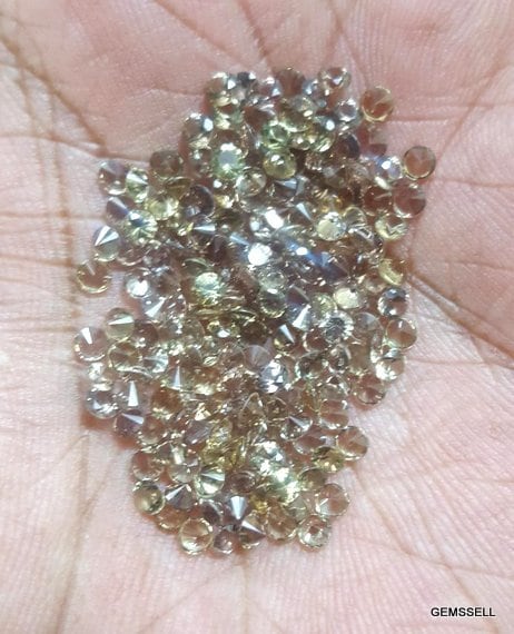 10 Piece Aaa Color Changing Garnet: Faceted Round Loose Gemstones (2-3mm)