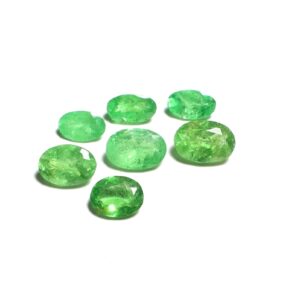 2.80 Carat Natural Tsavorite Garnet Faceted Cut Lot, Loose Gemstone, Green Oval Tsavorite Garnet Cut Lot, January Birthstone, 6x4 To 5x3 Mm