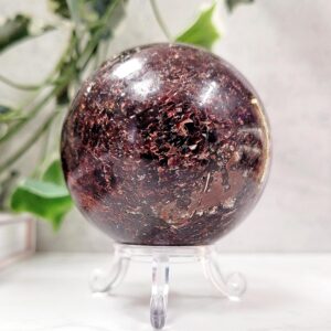 Almandine Garnet Crystal Sphere • Ethically Sourced